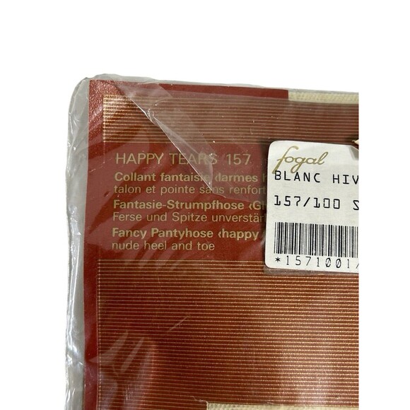 NEW FOGAL SWITZERLAND HAPPY TEARS 157 PANTYHOSE 2100 NOIR - S - Picture 9 of 13